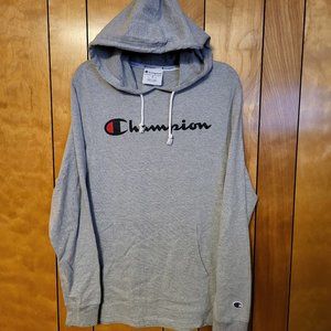 CHAMPION Mens Hoodie Hooded Sweatshirt MEDIUM Gray Authentic Activewear C4